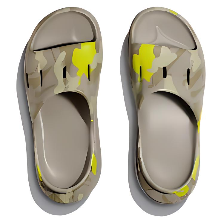 Hoka One One Casual Breathable Hollow Non-Slip Odor-Resistant Slide Sandals Unisex Sandals Blue 1156730-BRLY