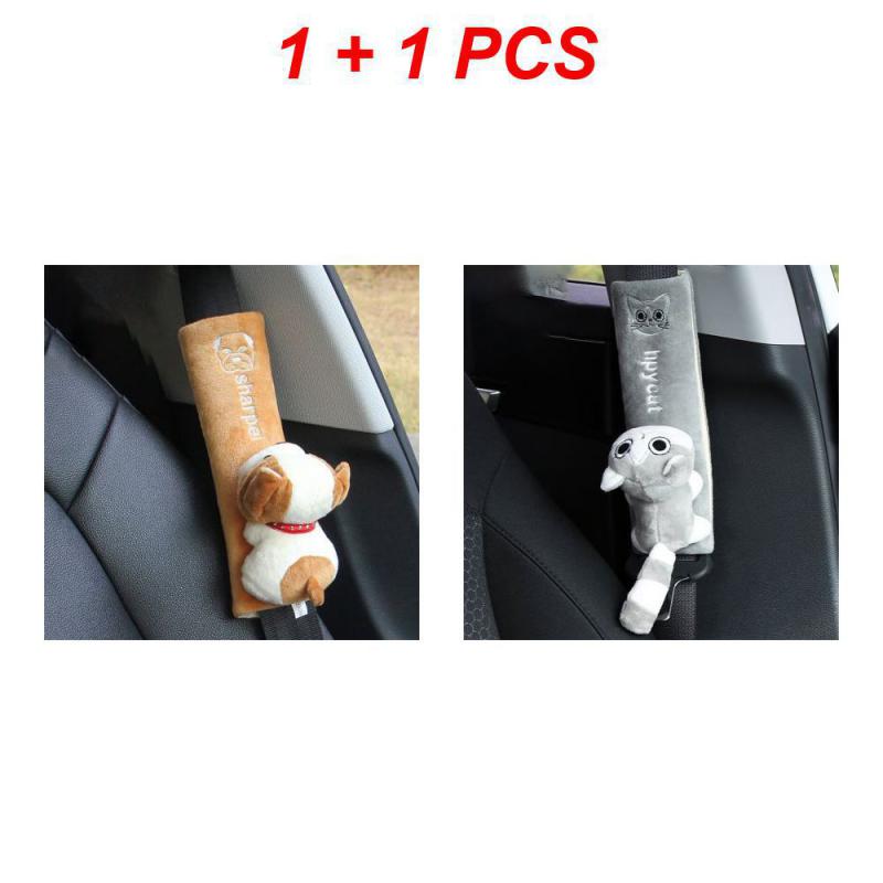 

2/3 шт. Подушка для ремня безопасности, симпатичная, креативная, для детей, игрушечные животные, украшения для детей, игрушечные машинки