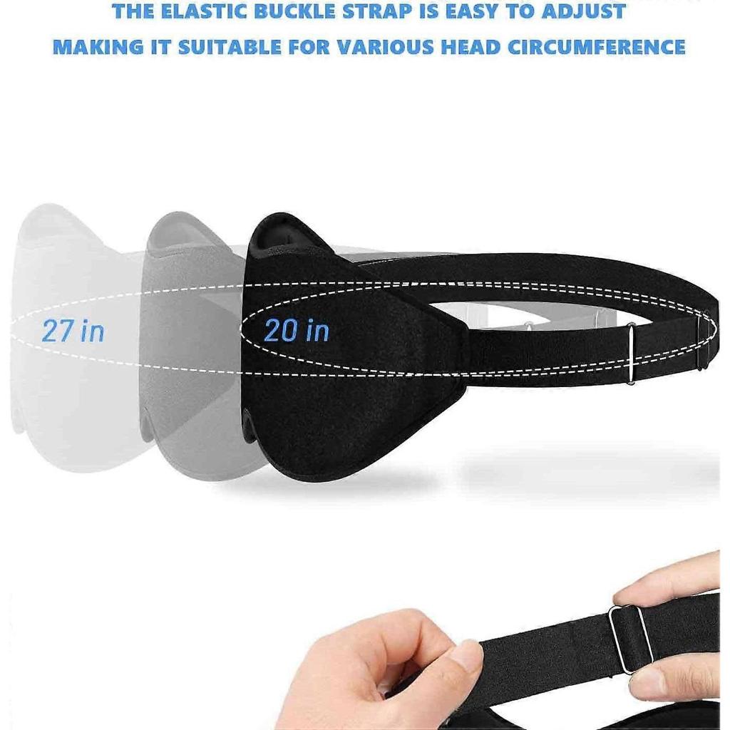Sleep Eye Mask for Side Sleeper, Lash Extensions 3D Contoured Cup Sleeping Mask for Men Women, Travel Blackout Night Blindfold Eye Shade Cover with Ad