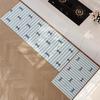 1/2pcs Kitchen Rug Non-Slip Oil Absorbent Balcony Corridor Long Floor Mat Bathroom Foot Mat Bow Cute Home Decor Rug