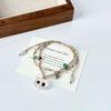 Charming And Fresh Cat Pattern Woven Bracelet For Women Gift And Wear Casual