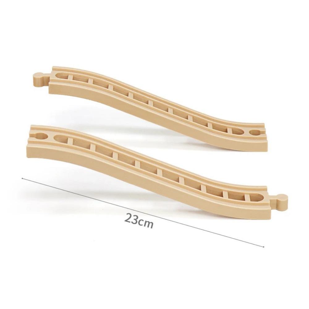New Wooden Train Track Adapter Rail Building Block Connector Compatible All Brand Wood Railway Wooden Train Track Accessories