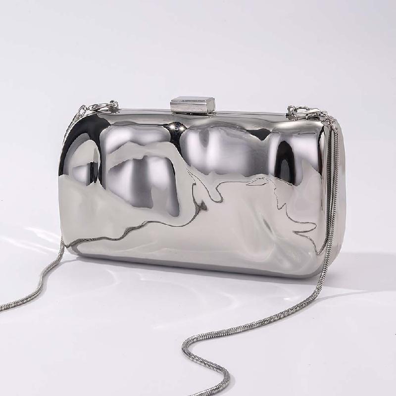 Fashion Clutch Iron Box Evening Party Crossbody New Style Bag Shoulder Handbag Elegant Wallet Bags For Women Luxury Brand