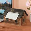 Creativity Wooden House Tissue Box B&B Restaurant Solid Wood Retro Paper Box Household Living Room Roll Paper Boxes