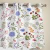 Vintage Herb Floral Texture Modern Window Curtains for Living Room Bedroom Curtain Kitchen Treatment Blinds Drapes