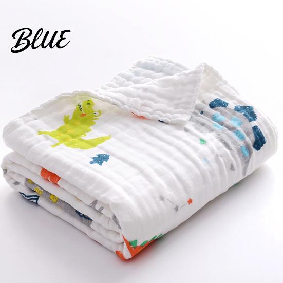 Baby Blanket Wrap Thin Swaddling Cotton Cartoon Body Dry Eye-catching Keep Newborn Printed Cloth