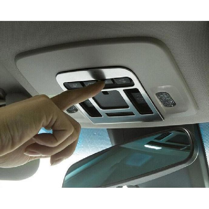 Silver Titanium Front Reading Lamp Frame Cover Trim For Toyota Camry 2018-2023