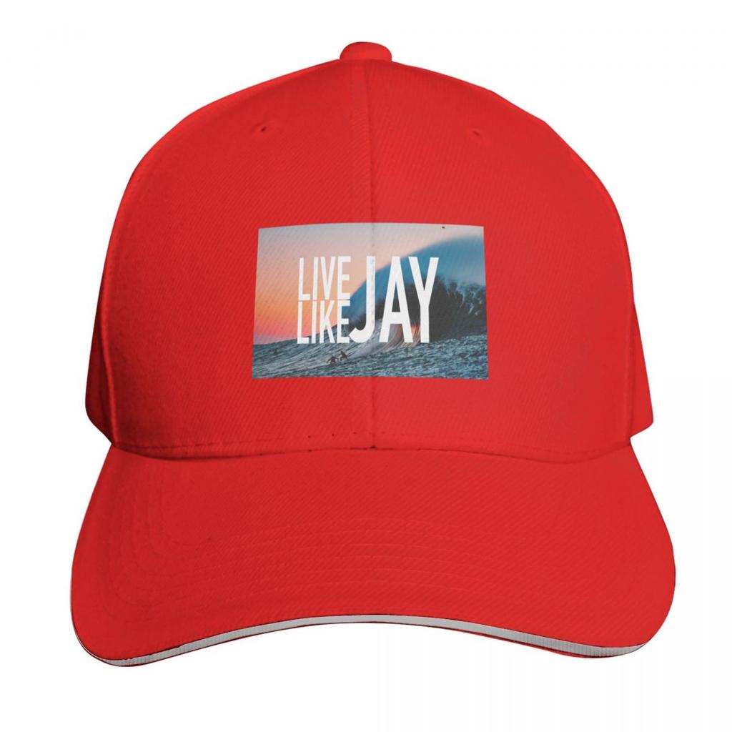 Live Like Jay Baseball Cap Snapback Flat Bill Strapback Dad Hat Six Panel Structured Crown