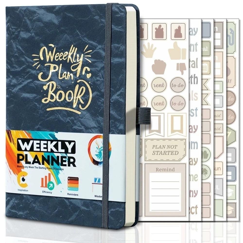 English Edition A5 Weekly Planner To-do List Personal Schedule Planner Cash Budget Book  Study Work