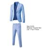 Turndown Collar Blazer Pants Attractive Male Slimming Pure Color Slim Fit Formal Suit