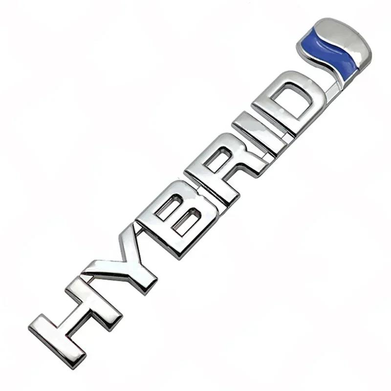 3D For Toyota HYBRID Car Logo Stickers Refitting Metal Emblem Badge Decal Auto Accessories Prius Camry Crown Auris Rav4 Corolla