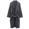 Made In Japan 100% Wool Long Sleeve Gown M Gray Room Wear Men's Used