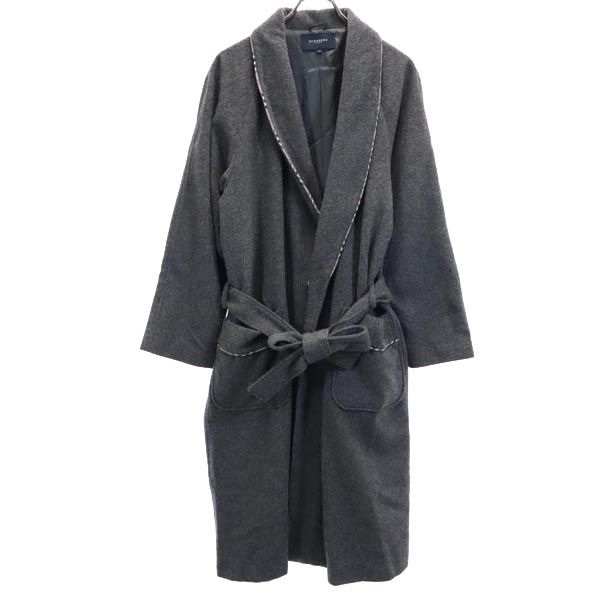 

BURBERRY Made in Japan 100% wool Long sleeve gown M Gray Room wear Men s Used