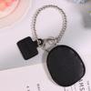 Fashionable Bag Pendant Accessories Black Pu Leather Texture Key Case Coin Purse Keychain Charm Gift