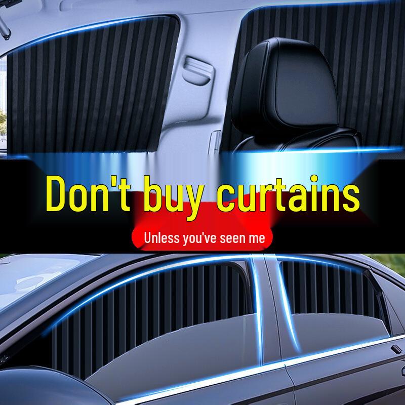 Magnetic Car Sunshade - Universal Heat Insulation & UV Protection for Side Windows