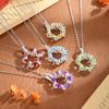 S925 Silver Non-fading Garland Clavicle Chain Natural Crystal Pendant Advanced Design Fashion Elegant Necklace For Women Fine Jewelry
