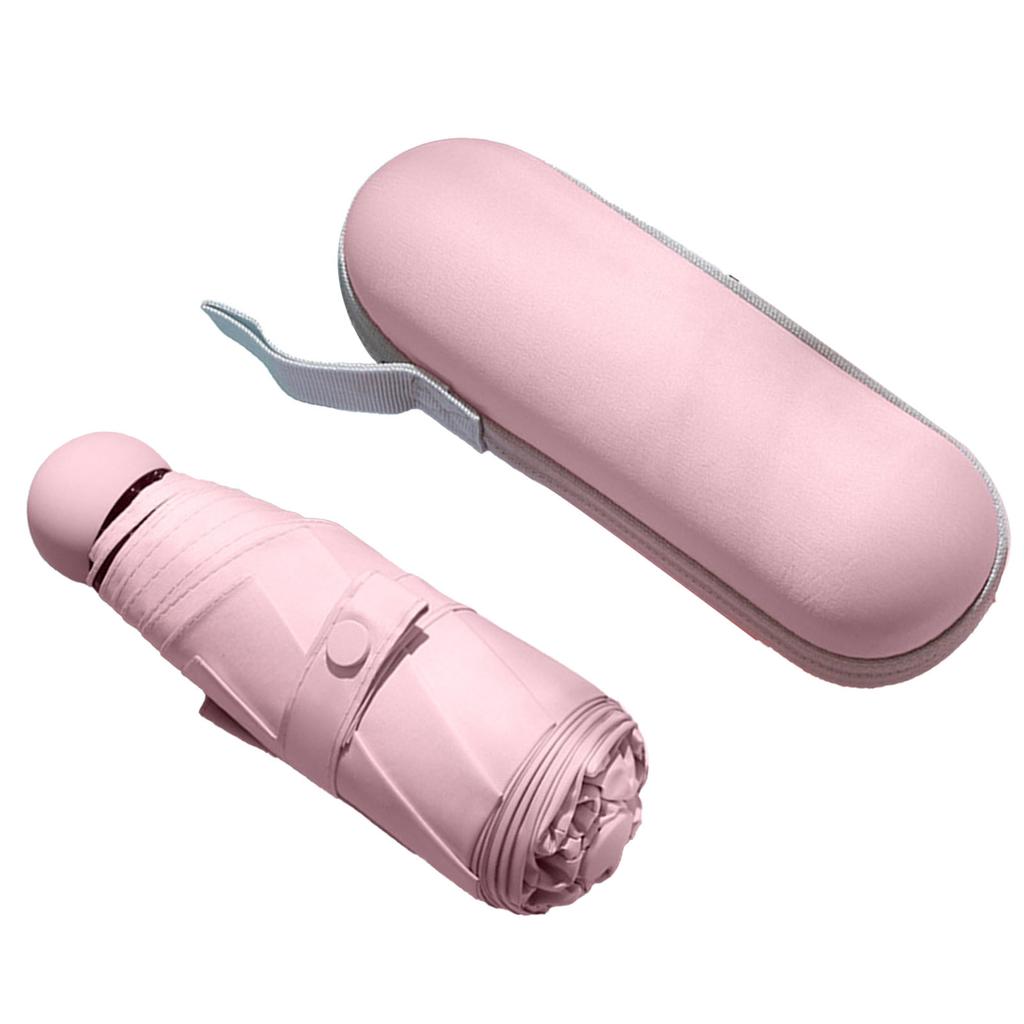 Folding Umbrella 5 Fold Waterproof Comfortable Handle Tarpaulin Plastic Portable Umbrella for Sunny