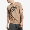 Air Jordan X CLOT Crossover Logo Printed T-Shirt Khaki Men Streetwear AV6260-202