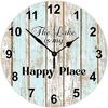 10inch  Manufacturer Factory Price Cheap Wooden Wall Clocks Silent Number Quartz Decorative Home Bedroom Hanging Watch