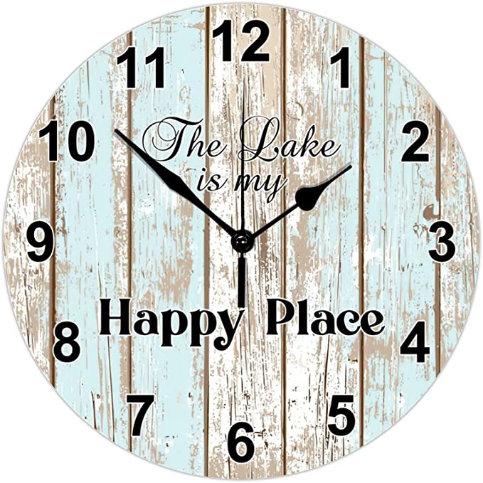 10inch Manufacturer Factory Price Cheap Wooden Wall Clocks Silent Number Quartz Decorative Home Bedroom Hanging Watch