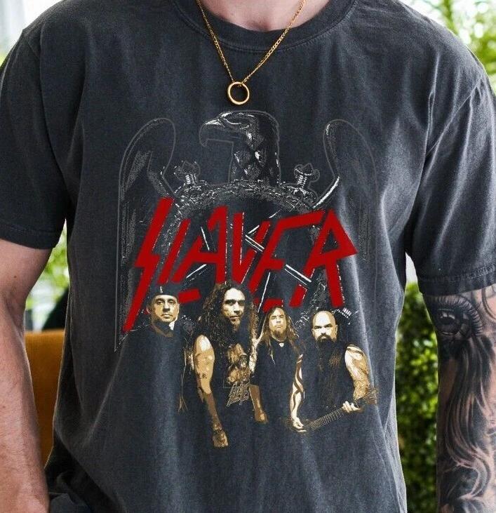 Slayer Thrash Metal T-Shirt on Vintage Black Comfort Colors 1717 Tee M
