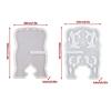 Folding Book Stand Silicone Mold Vintage Quran Intricate Carved Muslim Prayer Book Organizer Bookshelf for Home/Office