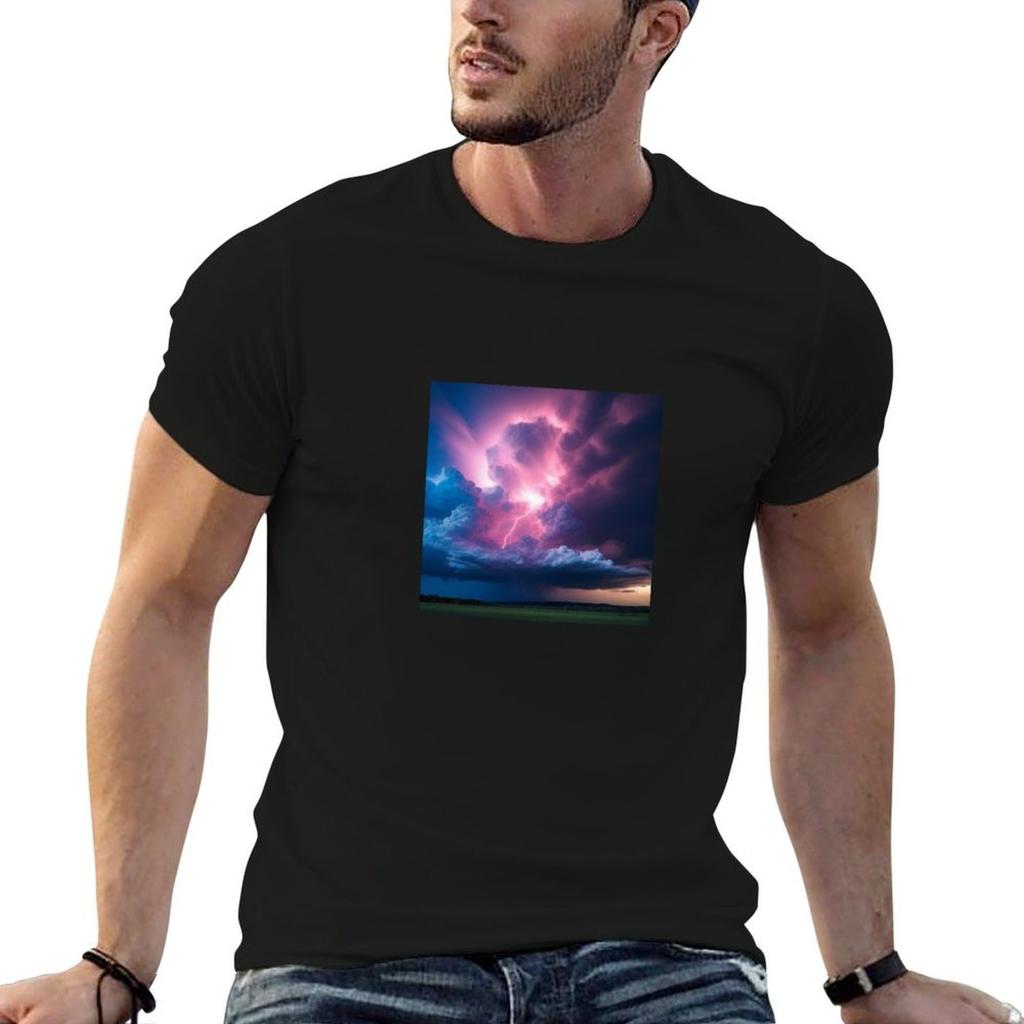 Thunder Storm Tshirt Basic Daily Outfit Short Sleeve Tee