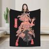 Kitasan Black Uma Musume Anime Blankets Coral Fleece Plush Autumn/Winter Soft Throw Blanket for Bedding Outdoor Bedspreads