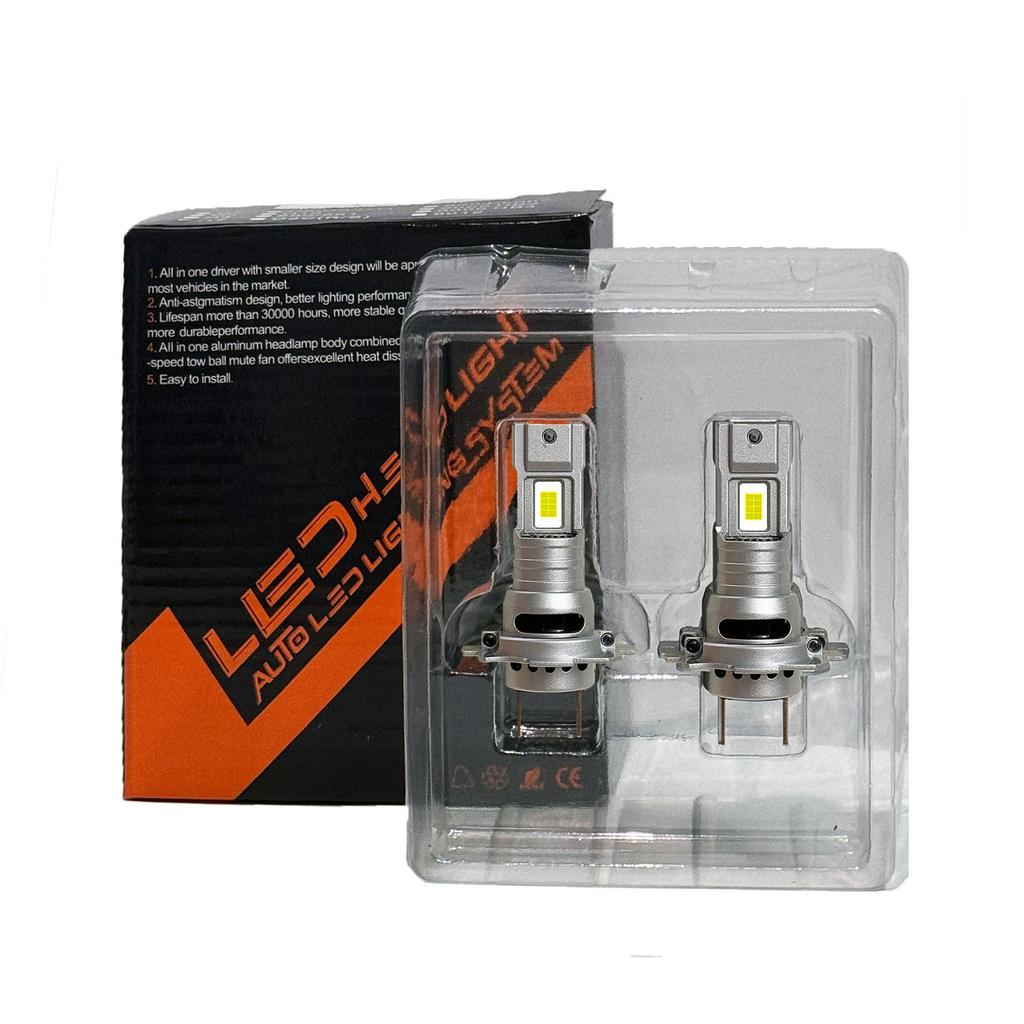 Replace Car LED Headlights with Mini Straight In H7 Ultra Bright Spotlight Lights