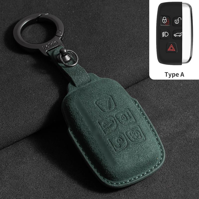 Wildleder Auto Schlüsselhülle Abdeckung Für Land Rover Range Rover Sport Evoque Velar Discovery 5 Sport Auto Schlüssel Schutzhülle Zubehör