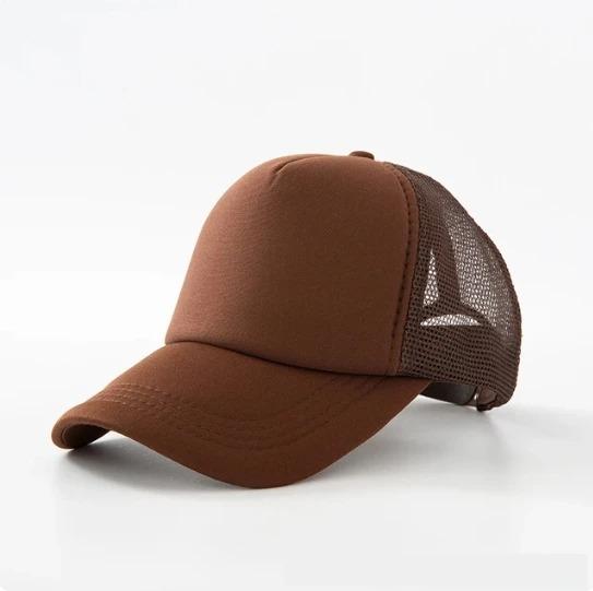 Unisex Cheaper 5 Panel Trucker Hat For Adult Summer Net Baseball Cap Men Women For Him Her Blank Mesh Adjustable Sun Hat Visor