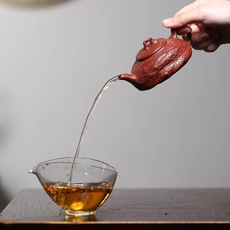 190ml Chinese Yixing Purple Clay Teapots Creative Handmade Zisha Tea Pot Beauty Tea Infuser Kettle Tradition Tea Set Customized