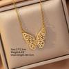 [Titanium Steel] Necklace Women's Copper Micro-inlaid Electroplating Advanced Sense Delicate Clavicle Chain Jewelry