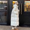 Winter Cotton Coat Thickened Cotton Padded Loose Fit Long Hooded Down Padded Jacket