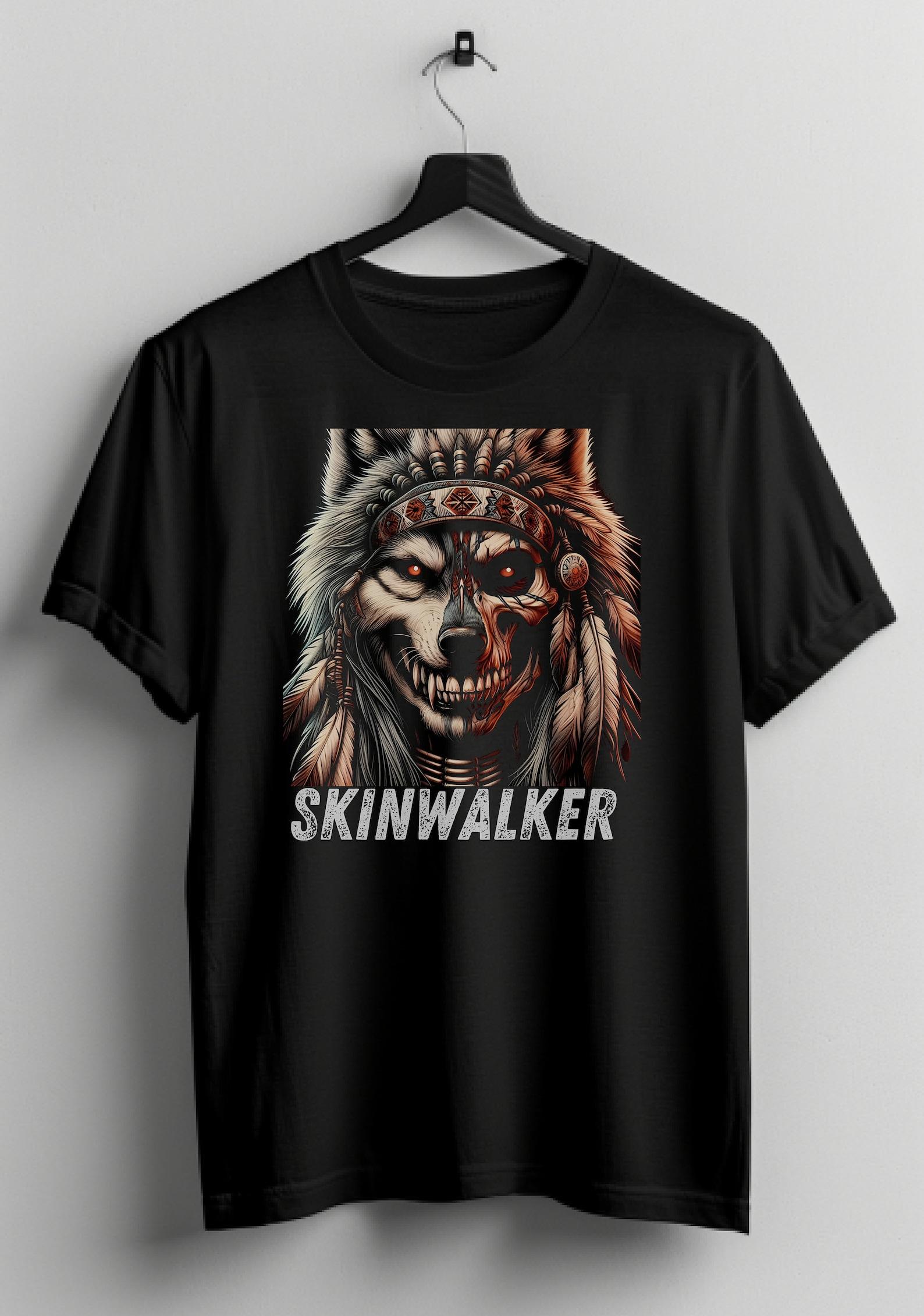 Skinwalker Graphic T-Shirt: Cryptid Folklore Tee 4XL