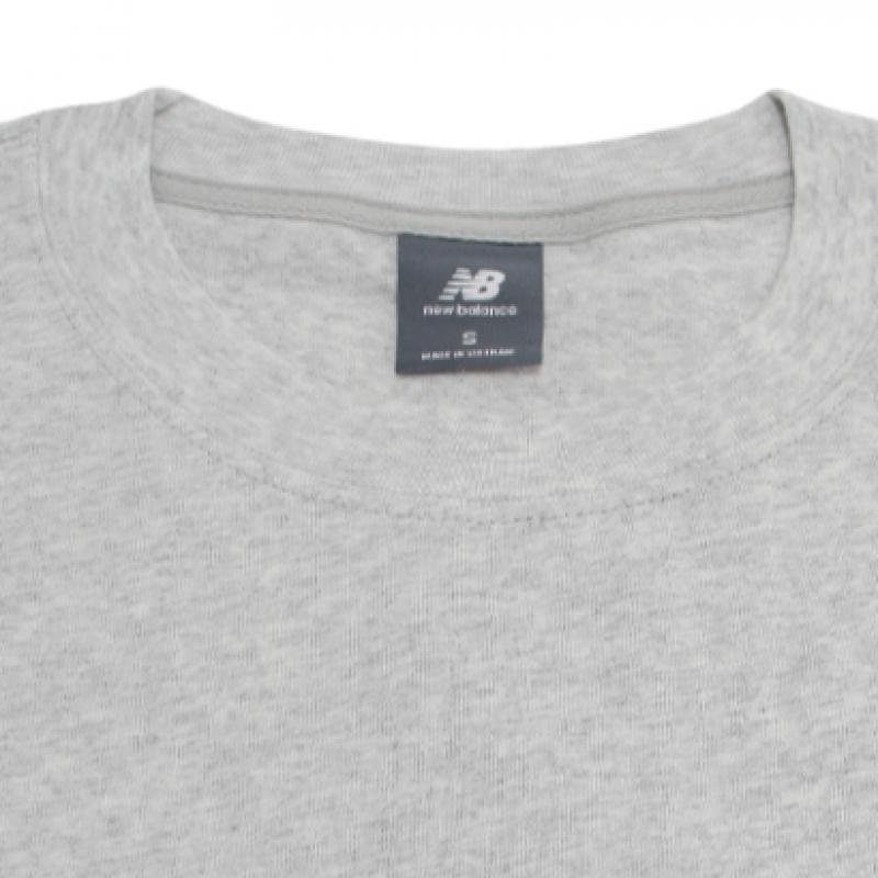 New Balance Men S aThleTicS Logo ShorT Sleeve T ShirT Grey mT51500 Ahh