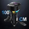 PD 30W Fast Charging Car Charger With Ambient Light Handsfree Bluetooth Player With USB Flash Disk Reading Car BT FM Transmitter