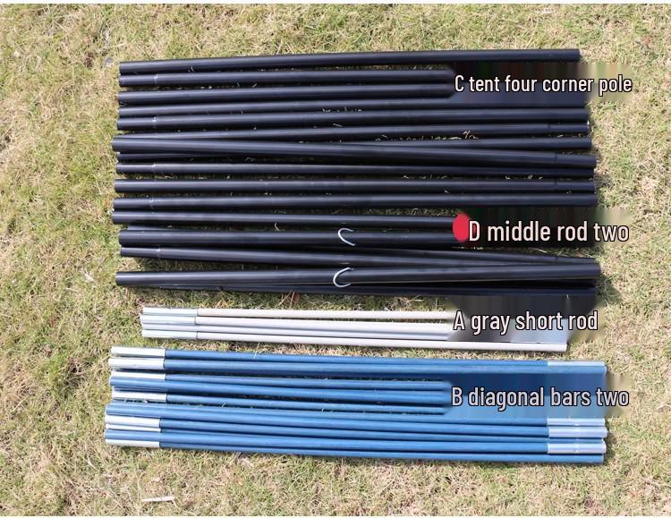 Spacious Two-Room Weatherproof Camping Tent with Easy Storage