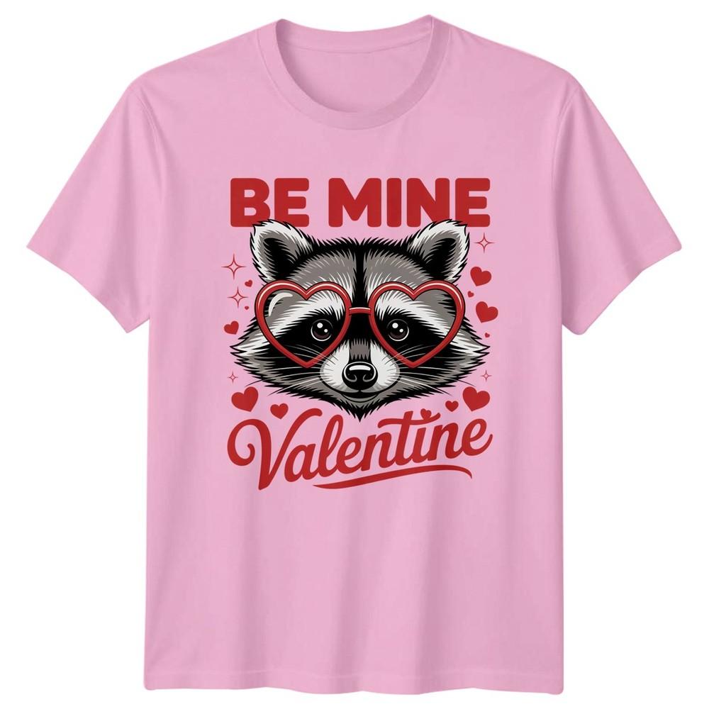 Be Mine Valentine TShirt Raccoon Animal Lover Valentines Day Gift