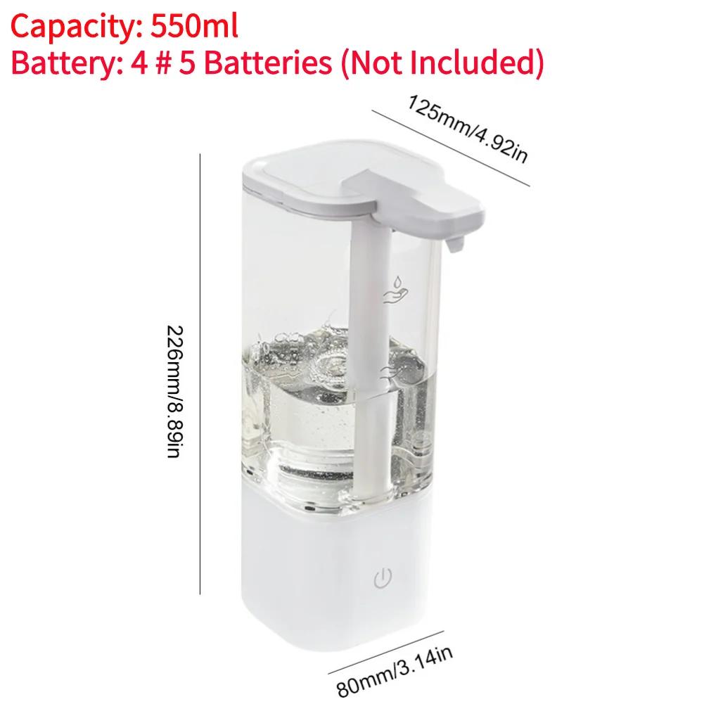 550ML Soap Lotion Dispenser Waterproof Infrared Induction Liquid Soap Pump Dispenser Self Cleaning Kitchen Accessories
