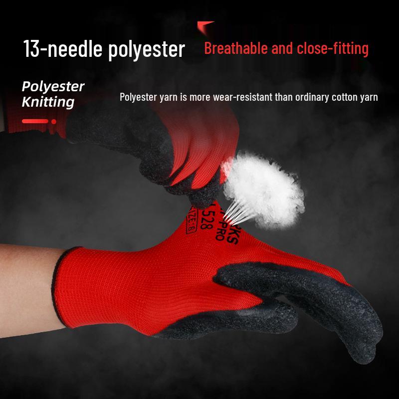 High-Elastic, Wear-Resistant, Breathable Construction Gloves for Handling and Loading