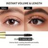 7D Silky Fiber Waterproof Mascara Czarny tusz do rzęs o długotrwałym działaniu, bez grudek i rozmazywania, z oliwkową szczoteczką, nadający rzęsom objętości