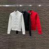 D Family 2025 A/W Diamond Embroidery Zipper Knit Cardigan - Age-Reducing Casual Outerwear