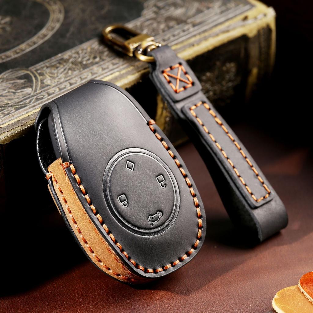 Applicable To Zero Run T03 Key Set S01 Special C11 Men'S And Women'S Handmade Car Key Set Genuine Leather
