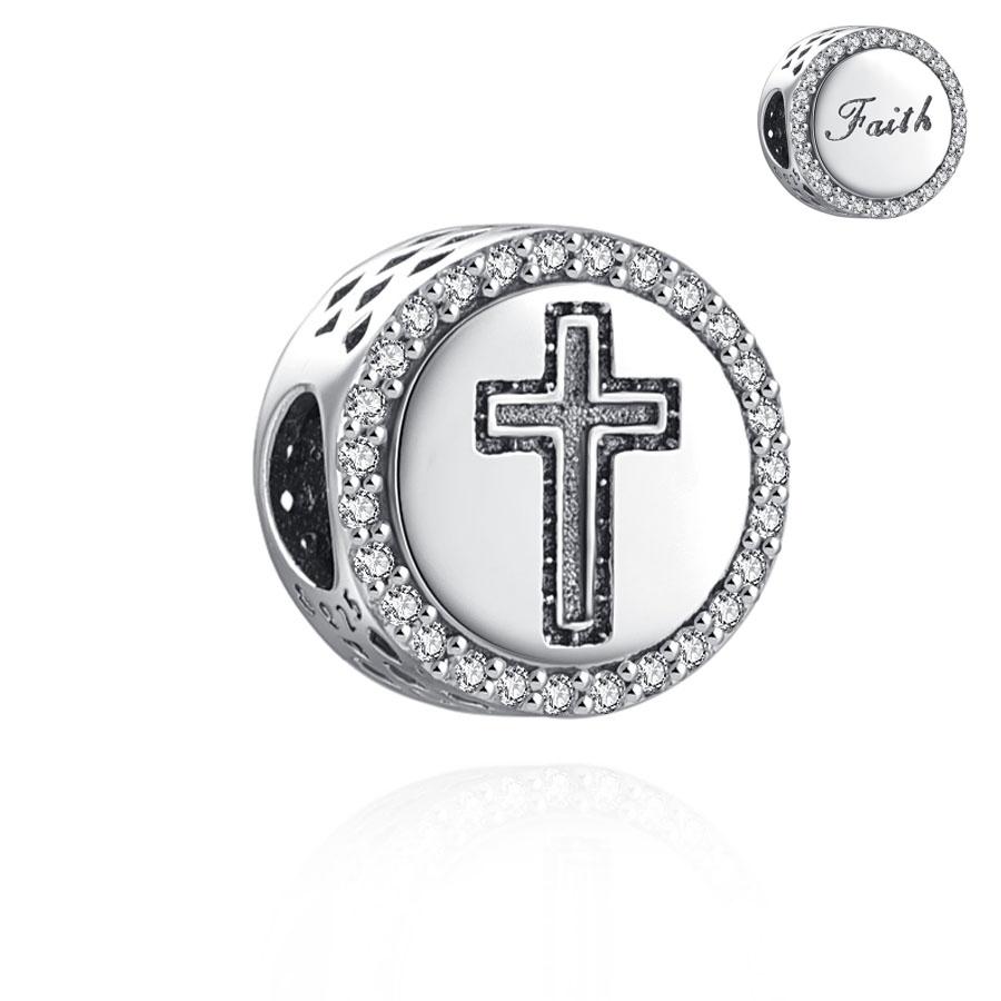 New Copper Jesus Cross The Holy Bible Pendant Charms Beads Fit Diy Original 3Mm-5Mm Bracelet By Women Gift