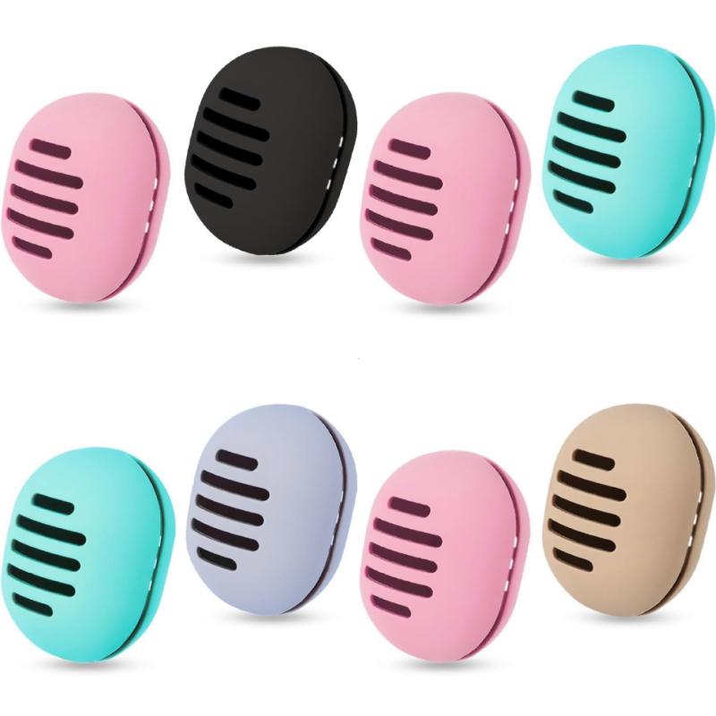 Portasponge da trucco con sacchetti per spugne da trucco, custodia in silicone per trucco e spugna per fondotinta per uso asciutto e bagnato per il viaggio