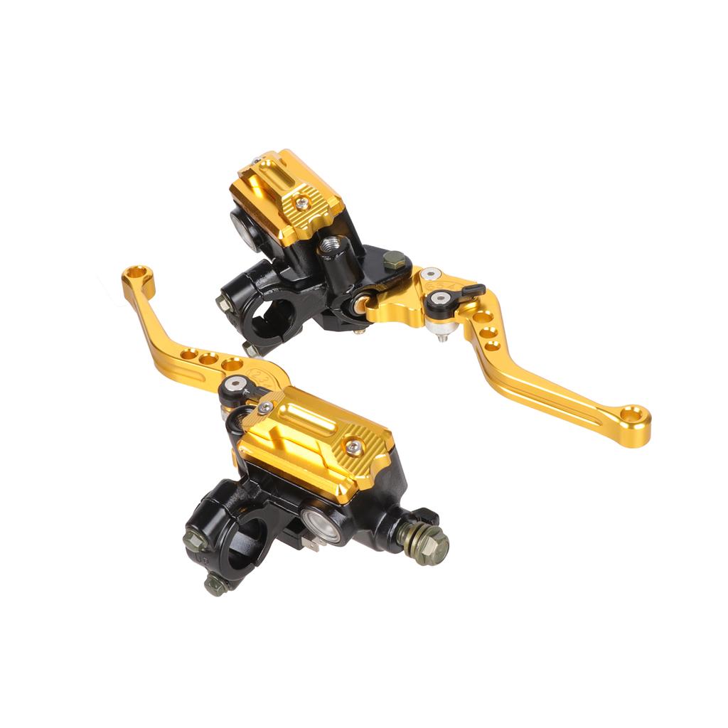 7/8" 22mm CNC Aluminum Motorcycle Handlebar Control Levers Clutch Master Cylinder Pump for Yamaha Kawasaki Suzuki Motorbike