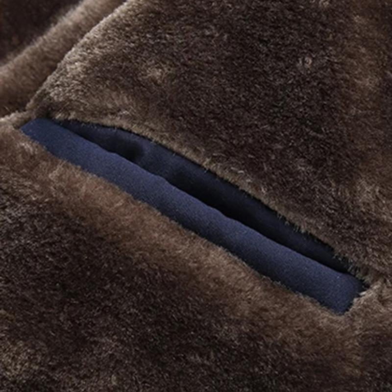 Men's Padded Cotton Clothing Fashion Casual Solid Color Windproof Lapel Long-Sleeved Jacket Street Beat Men's