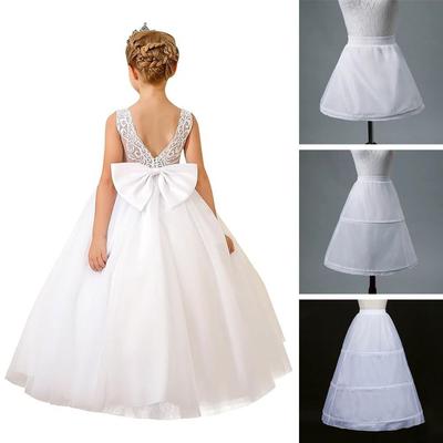 1/2/3 Hoops Girls Petticoat Crinoline Short Underskirt New Flower Dress Accessories  Children