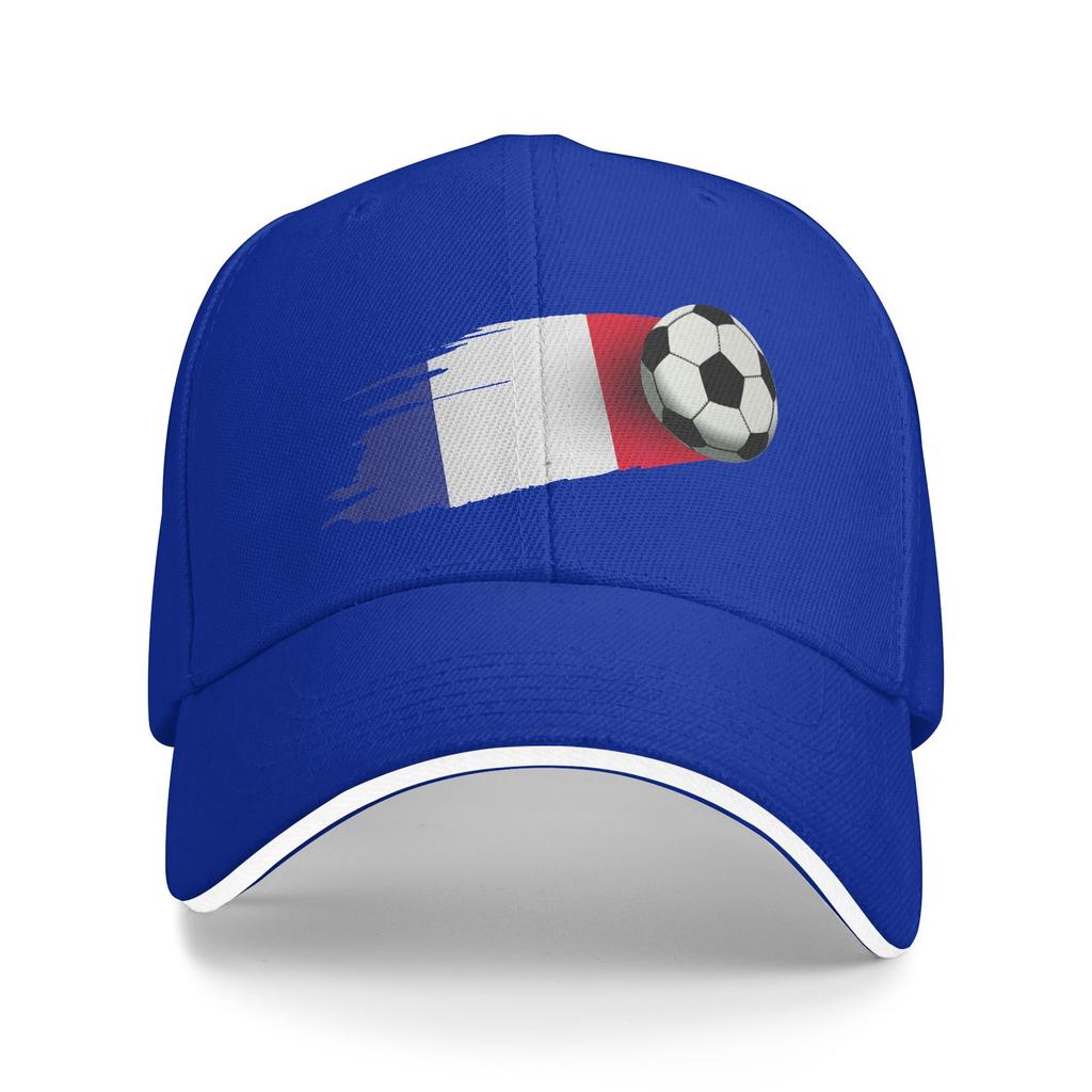 Unisexs Womens France Flag Soccer Ball Outdoor Hat  Trucker Baseball Caps Casual Baseball Cap Golf Hats